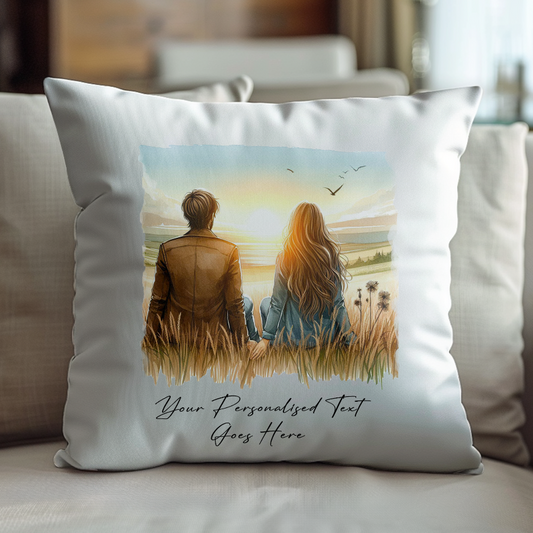 Personalised couple in love sat together - Keepsake Gift, by Floppsie Moppsie – floppsiemoppsie at floppsiemoppsie.co.uk