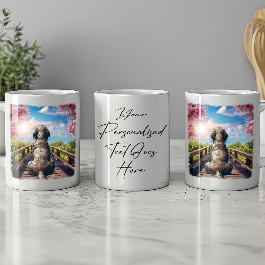 Personalised Bridge Dog Memorial Spinone Italiano - Keepsake Gift Mug, by Floppsie Moppsie – floppsiemoppsie at floppsiemoppsie.co.uk