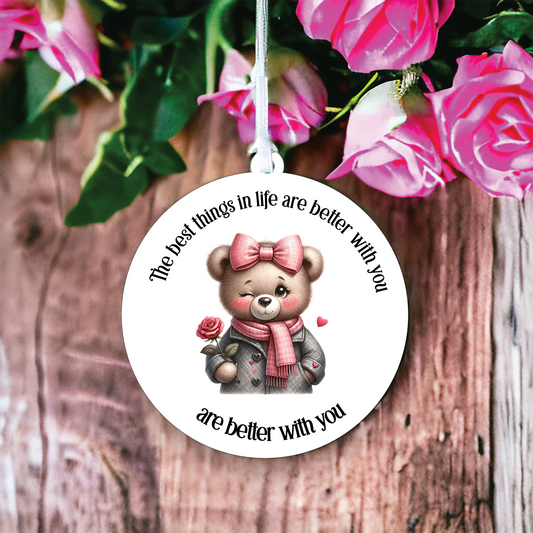 Teddy with Rose Love Decoration A