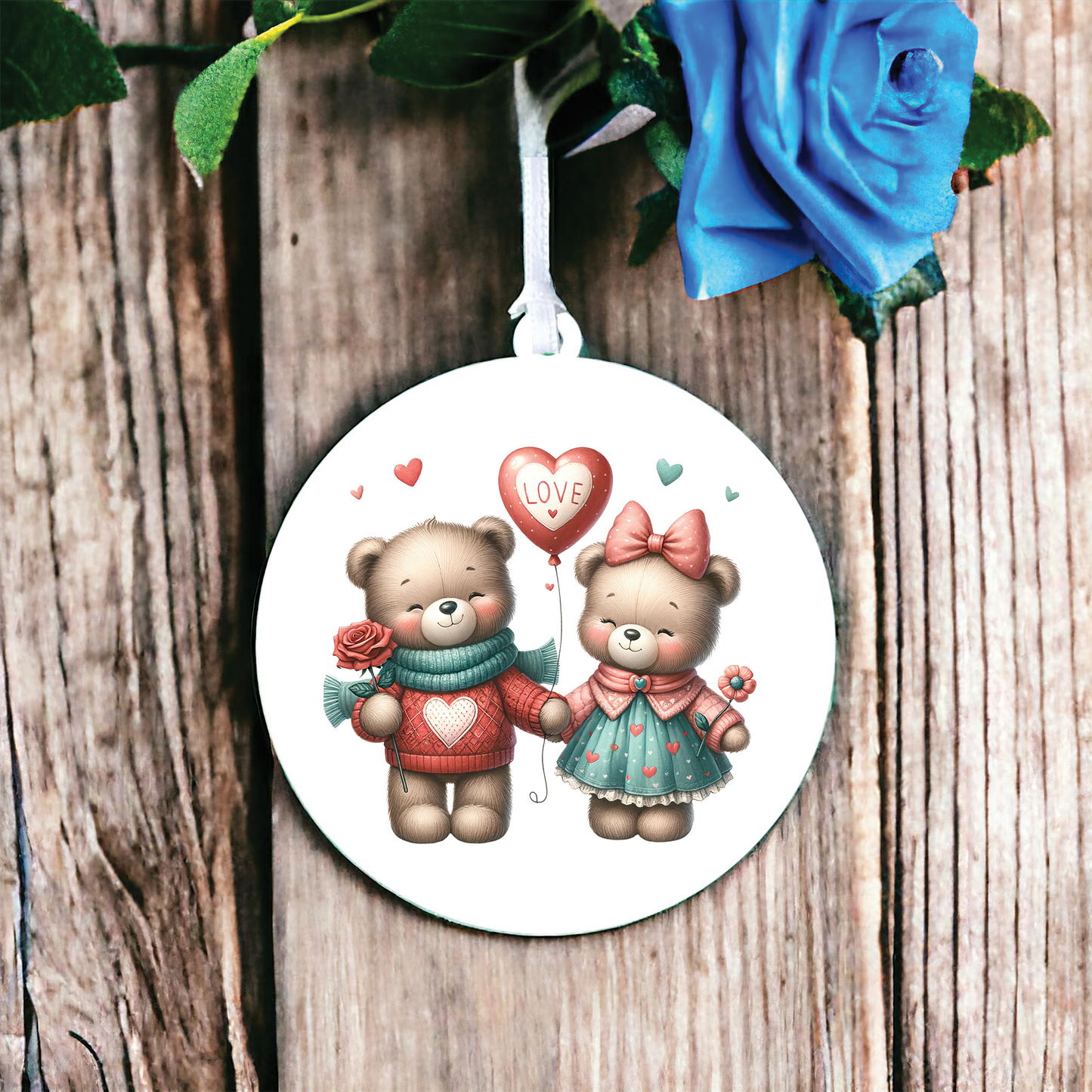 Teddy Balloon Couple Love Decoration D