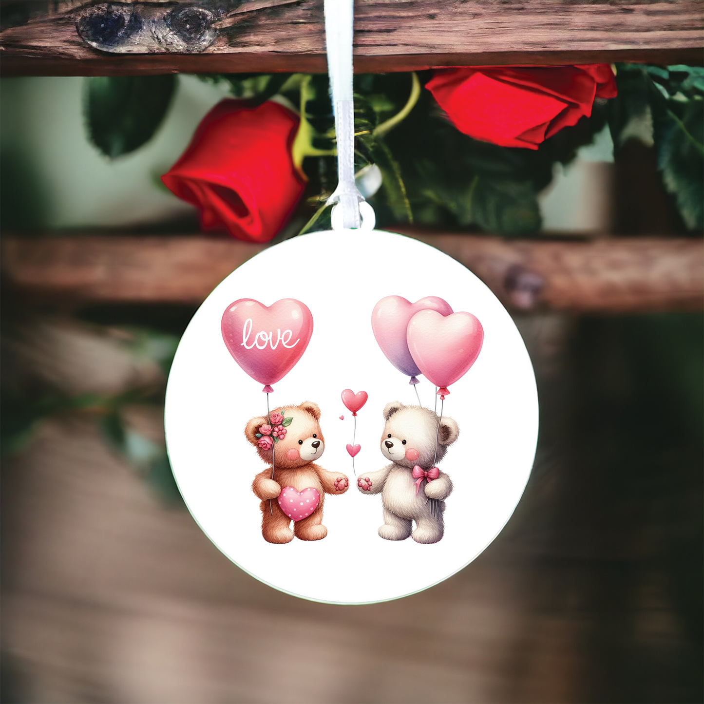 Teddy Couple Balloon Love Decoration D