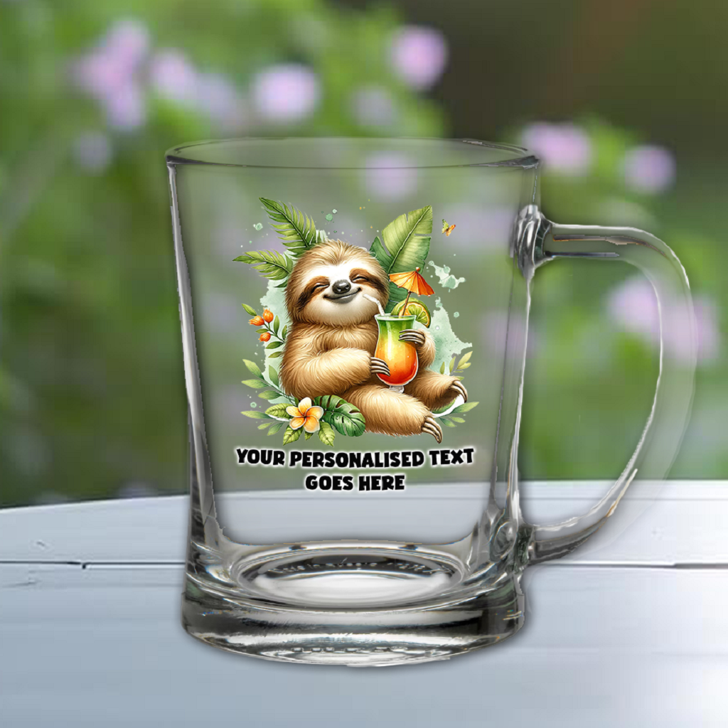 Personalised Sloth Relaxing Tankard Gift