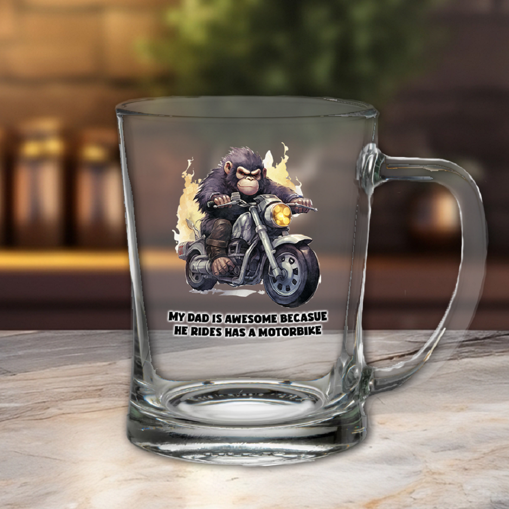 Personalised Gorilla Motorbike Tankard Gift