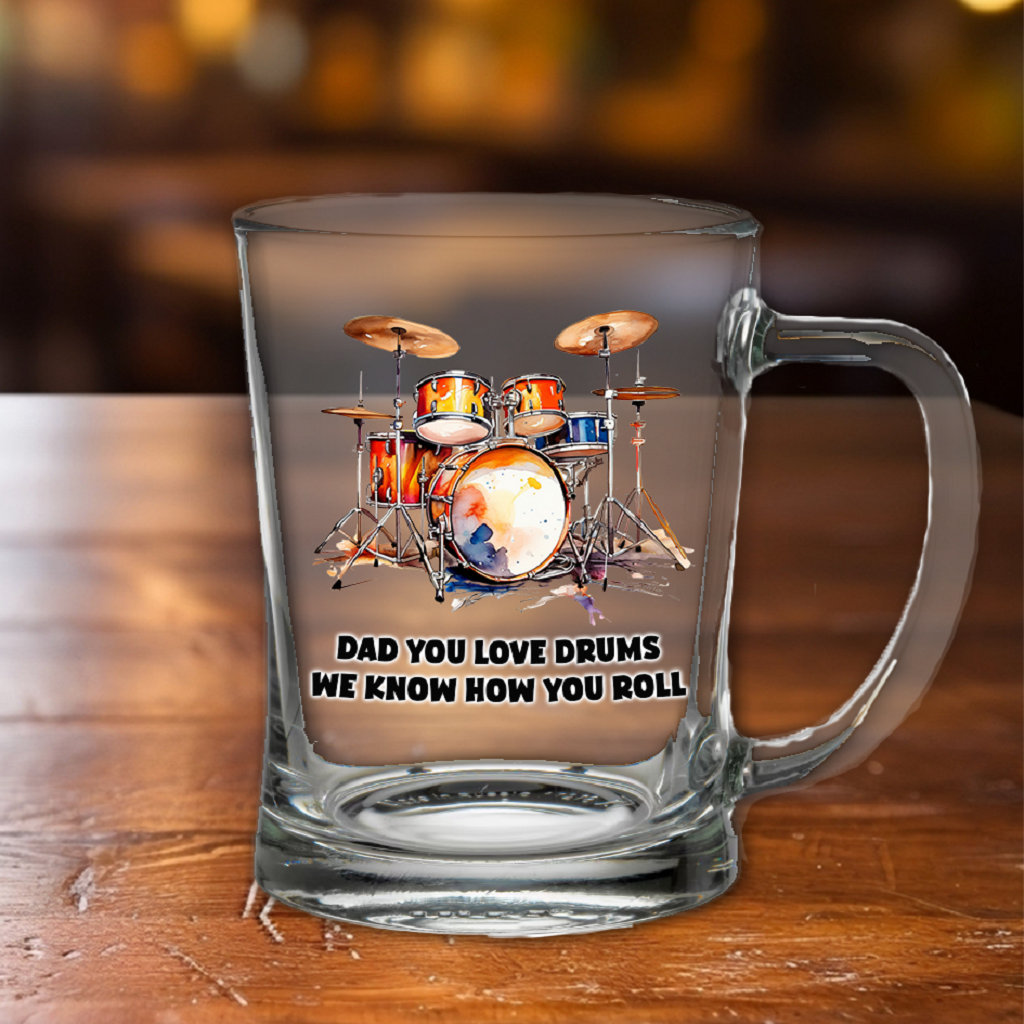 Personalised Drum Set Tankard Gift