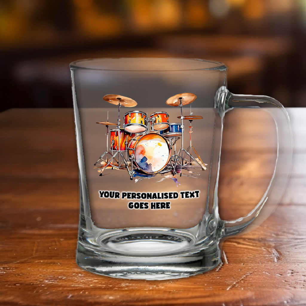 Personalised Drum Set Tankard Gift