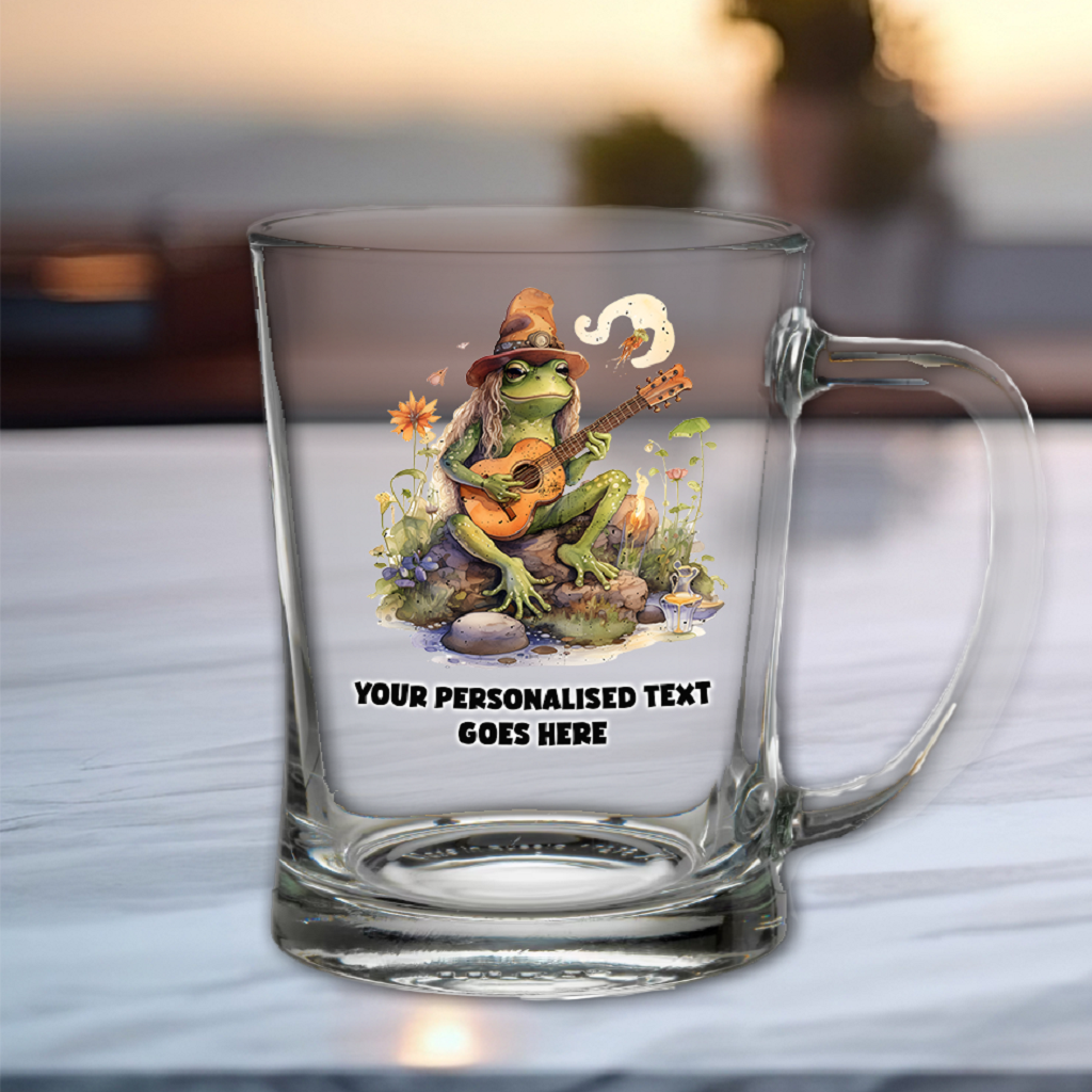 Personalised Frog Guitar Tankard Gift