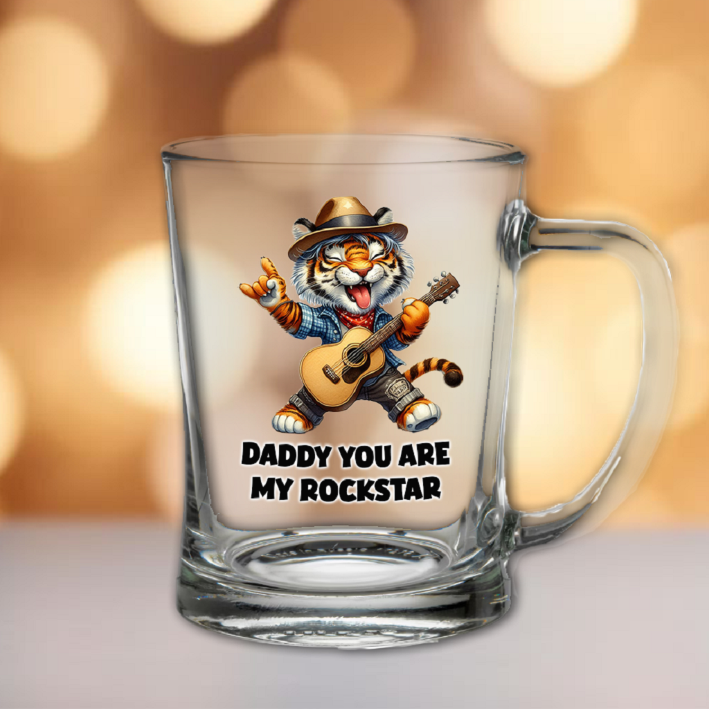 Personalised Tiger Guitar Tankard Gift