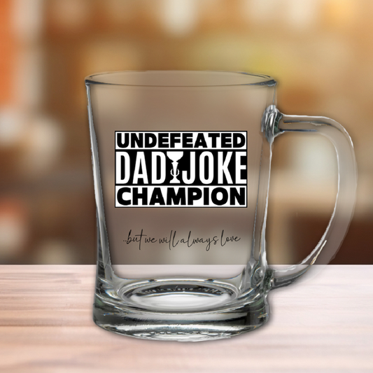 Personalised Dad Joke Champ Tankard Gift