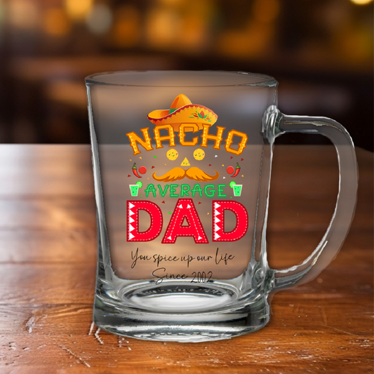 Personalised Nacho Average Dad Tankard Gift