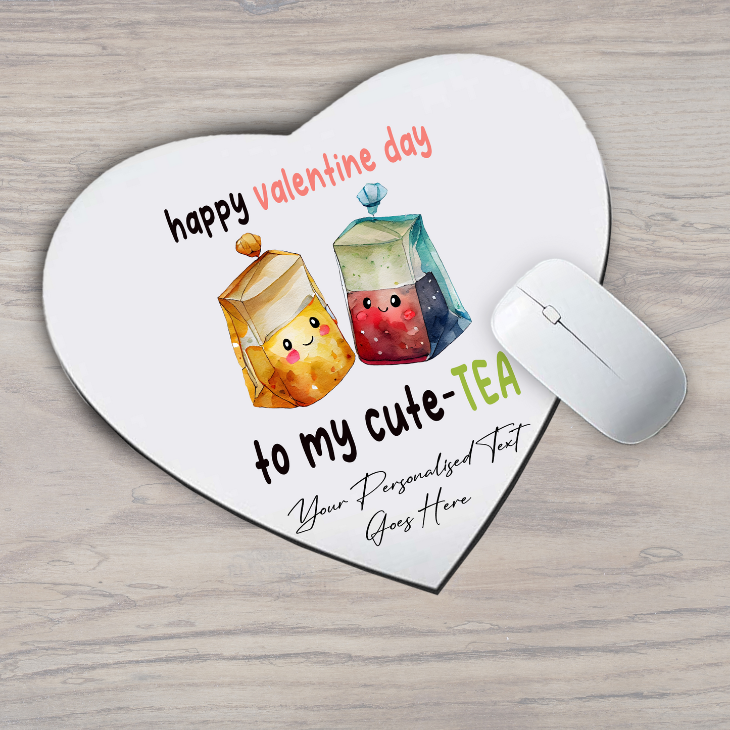 Personalised Valentine Anniversary Tea Pun - Mouse Mat