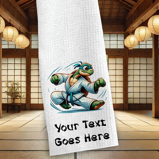 Personalised Turtle Martial Arts Animals Karate Gi Sports Towel