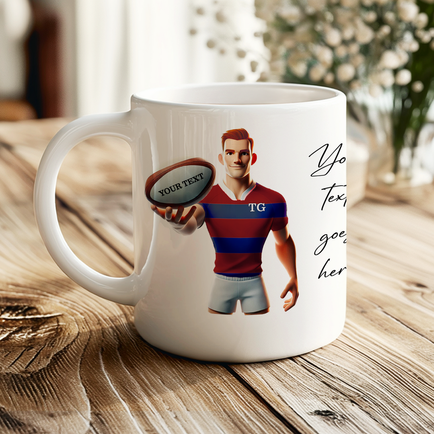 Personalised Rugby Team Shirt Creator - Mug