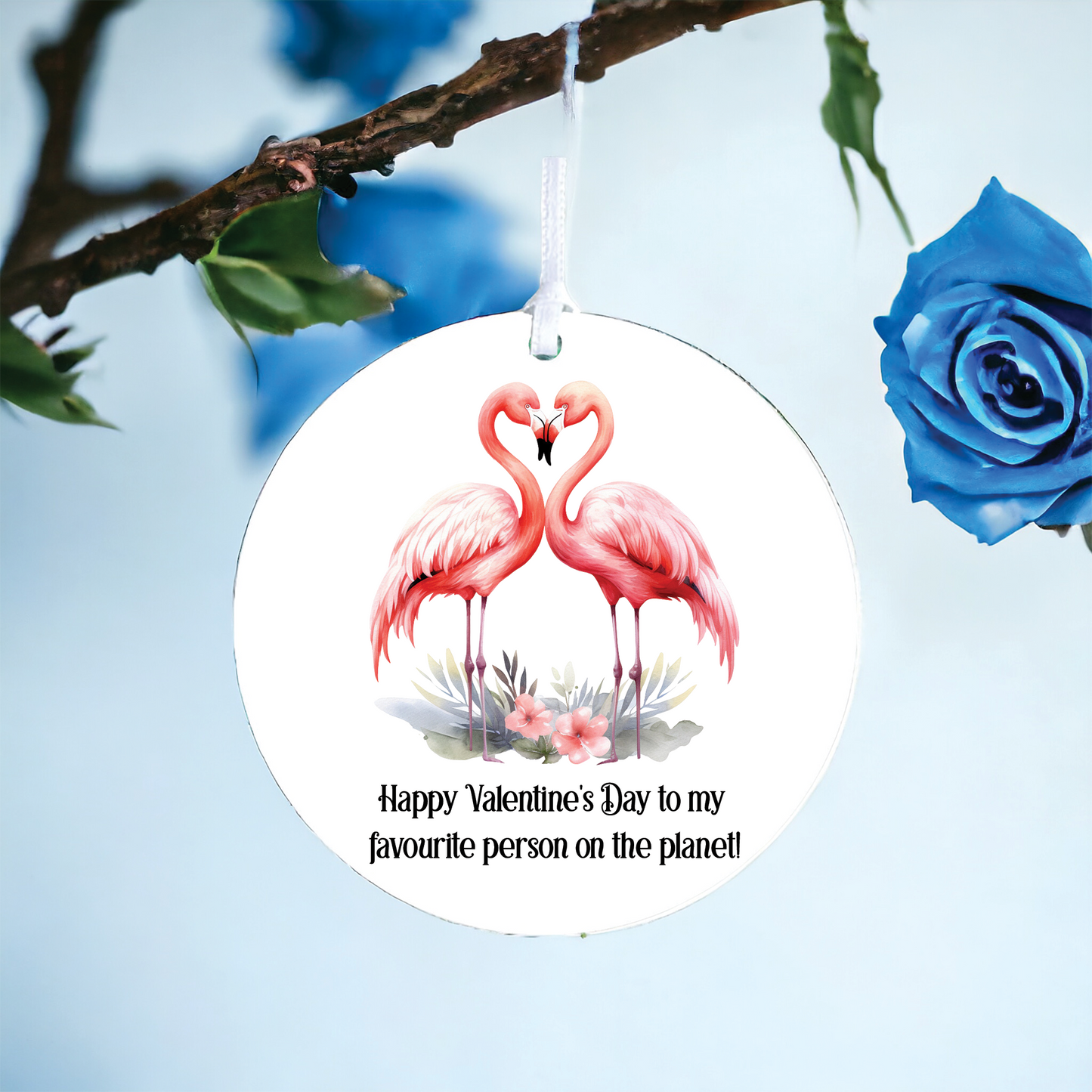 Personalised Flamingo Valentine's Couple Gift