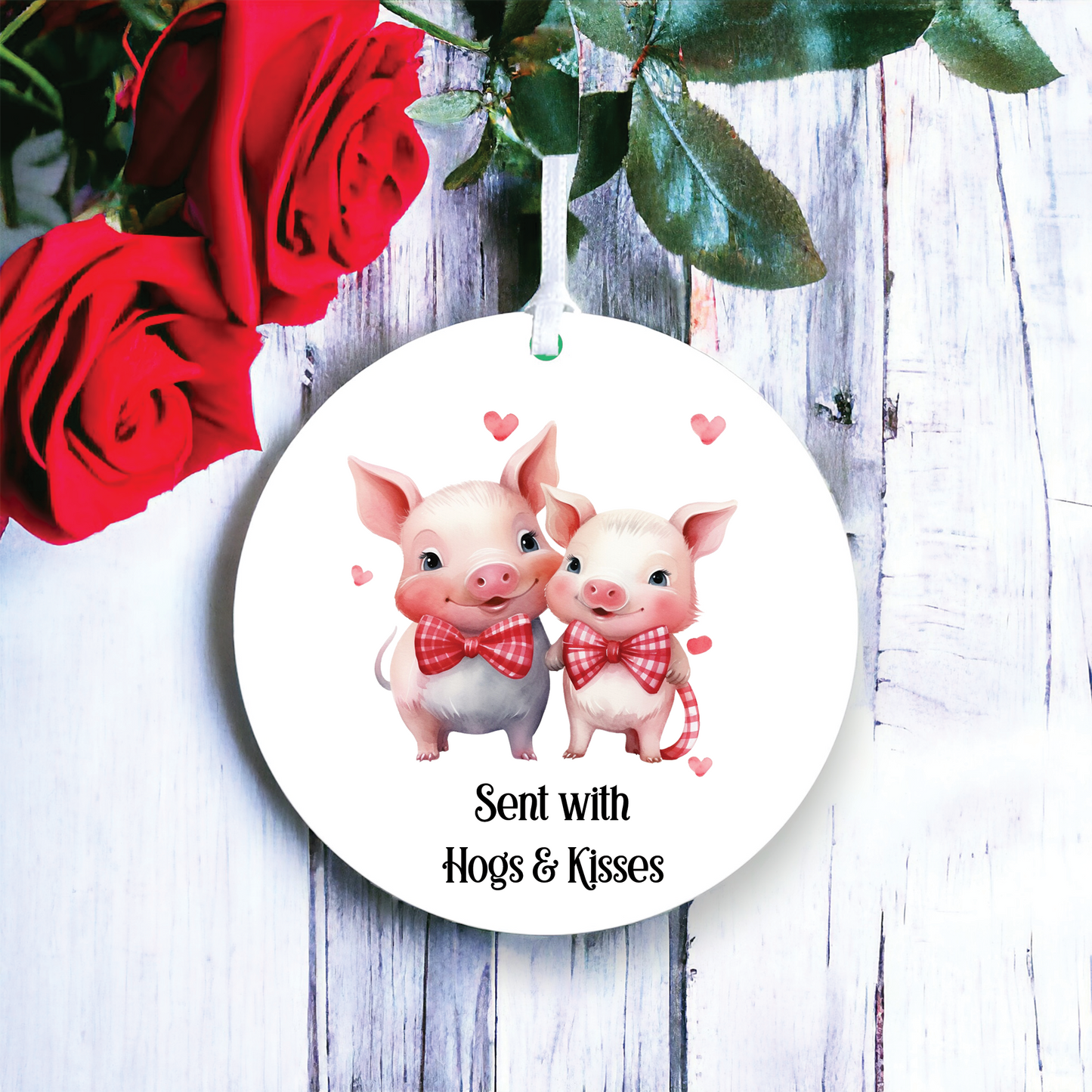 Personalised Pig Valentine's Couple Gift