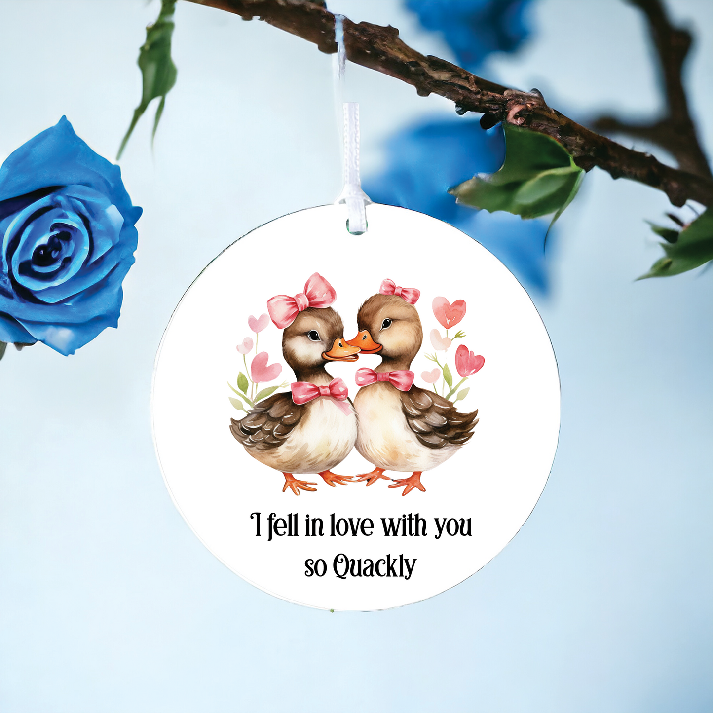 Personalised Duck Valentine's Couple Gift