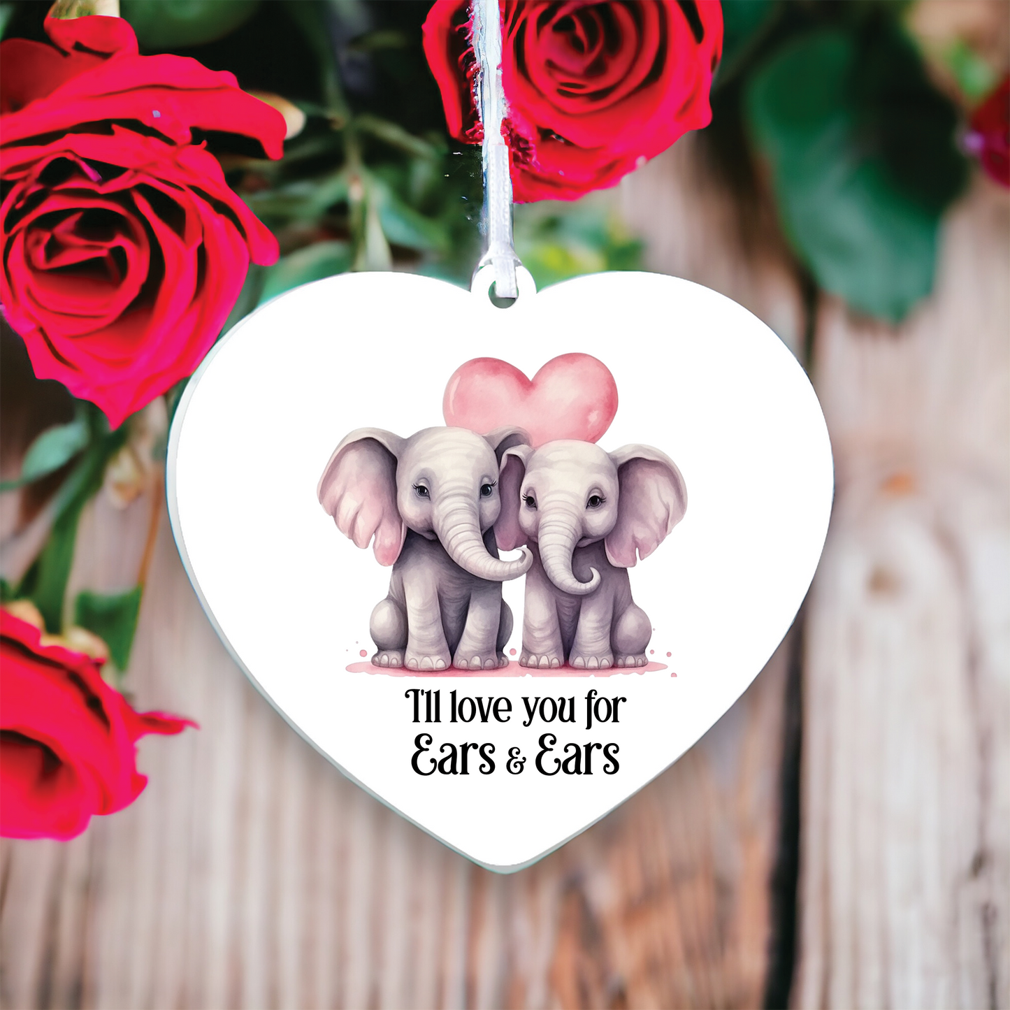 Personalised Elephant Valentine's Couple Gift