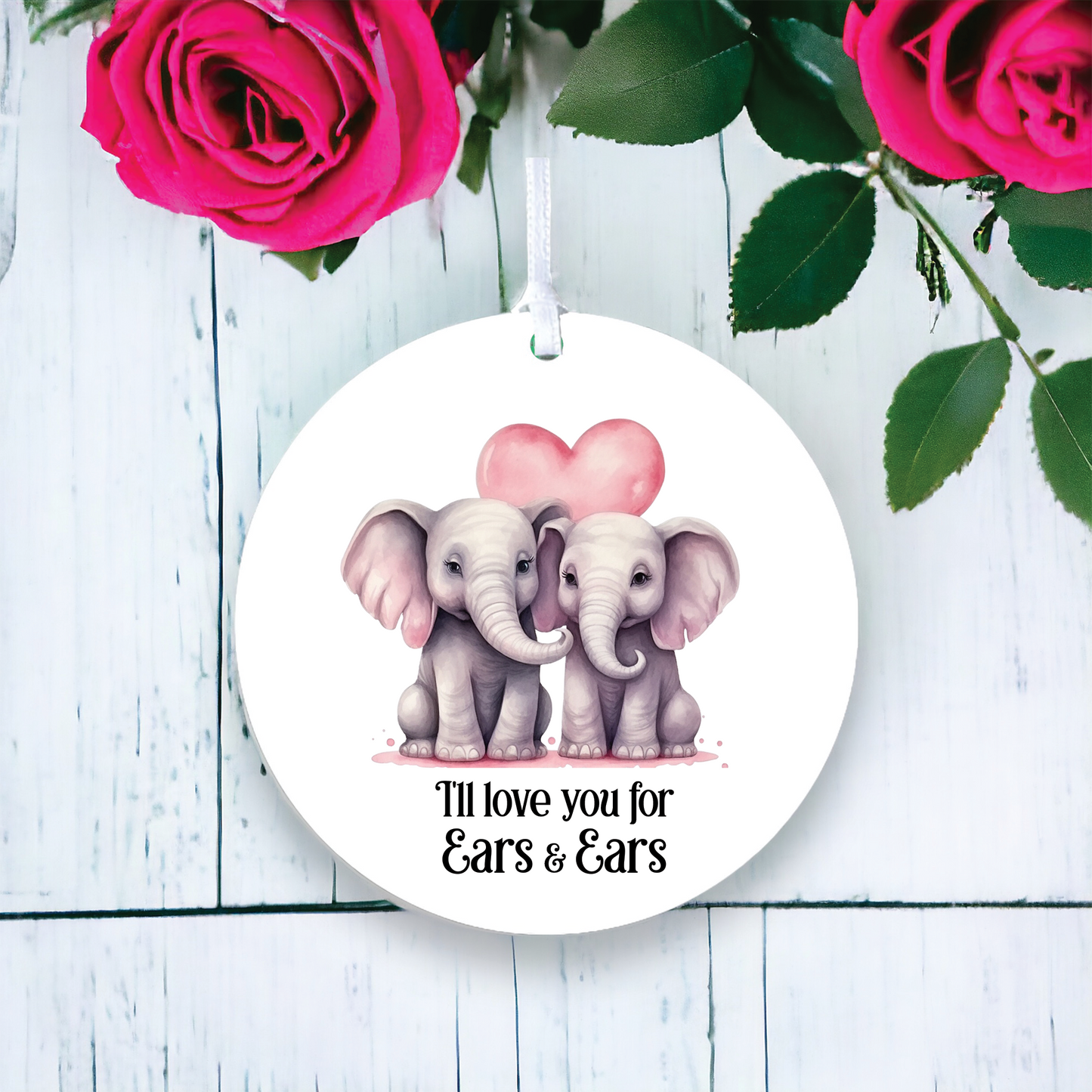 Personalised Elephant Valentine's Couple Gift