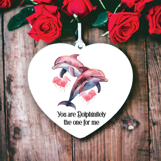 Personalised Dolphin Valentine's Couple Gift