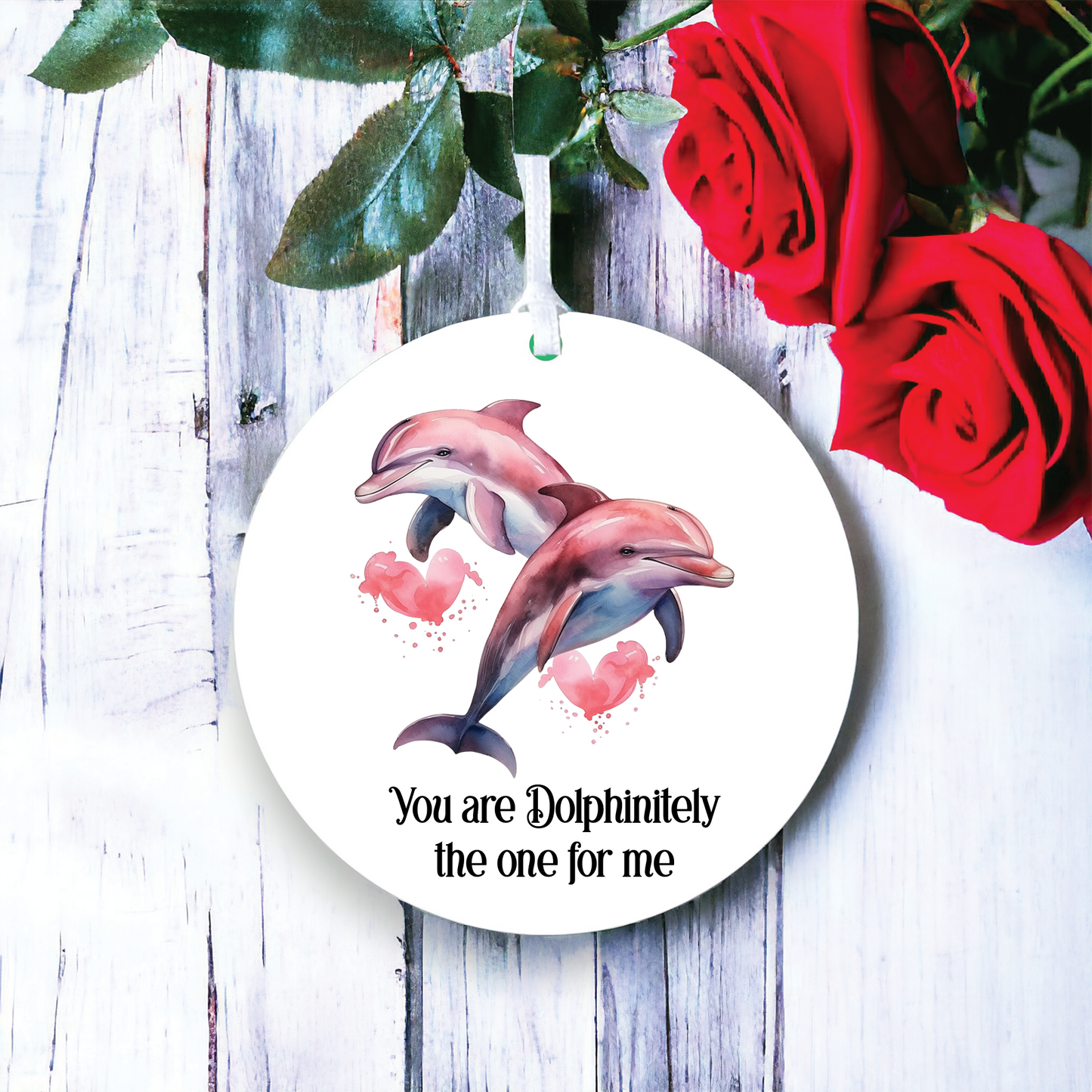 Personalised Dolphin Valentine's Couple Gift