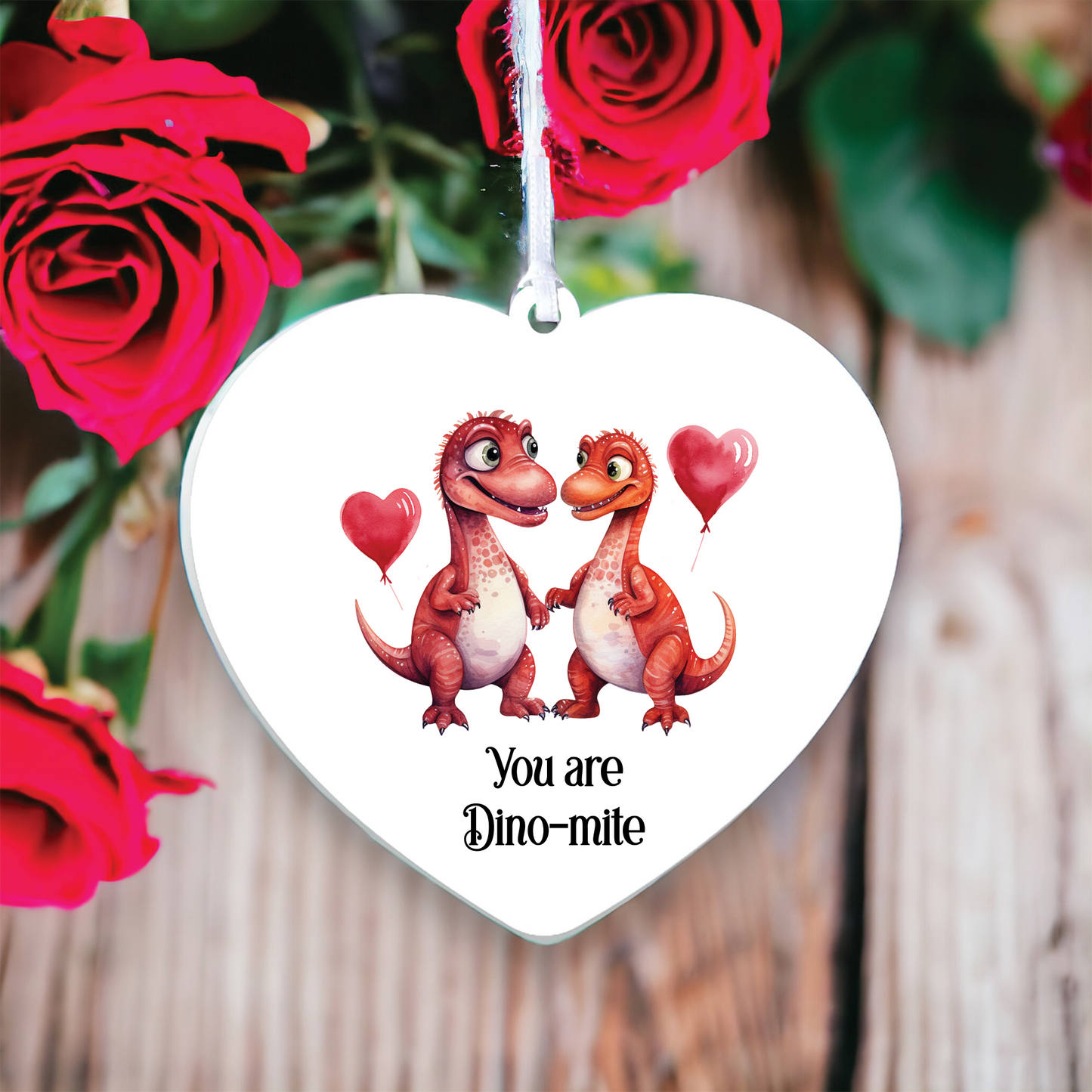 Personalised Dinosaur Valentine's Couple Gift B