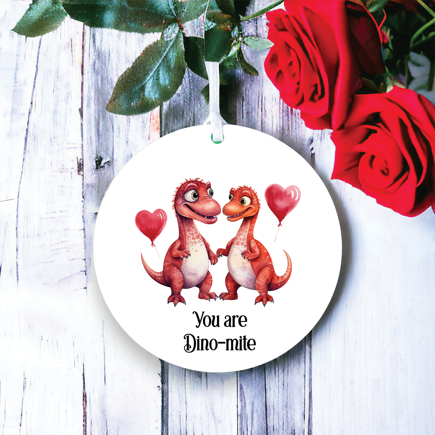 Personalised Dinosaur Valentine's Couple Gift B