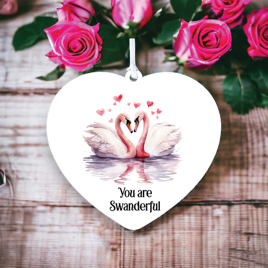 Personalised Swan Valentine's Couple Gift B