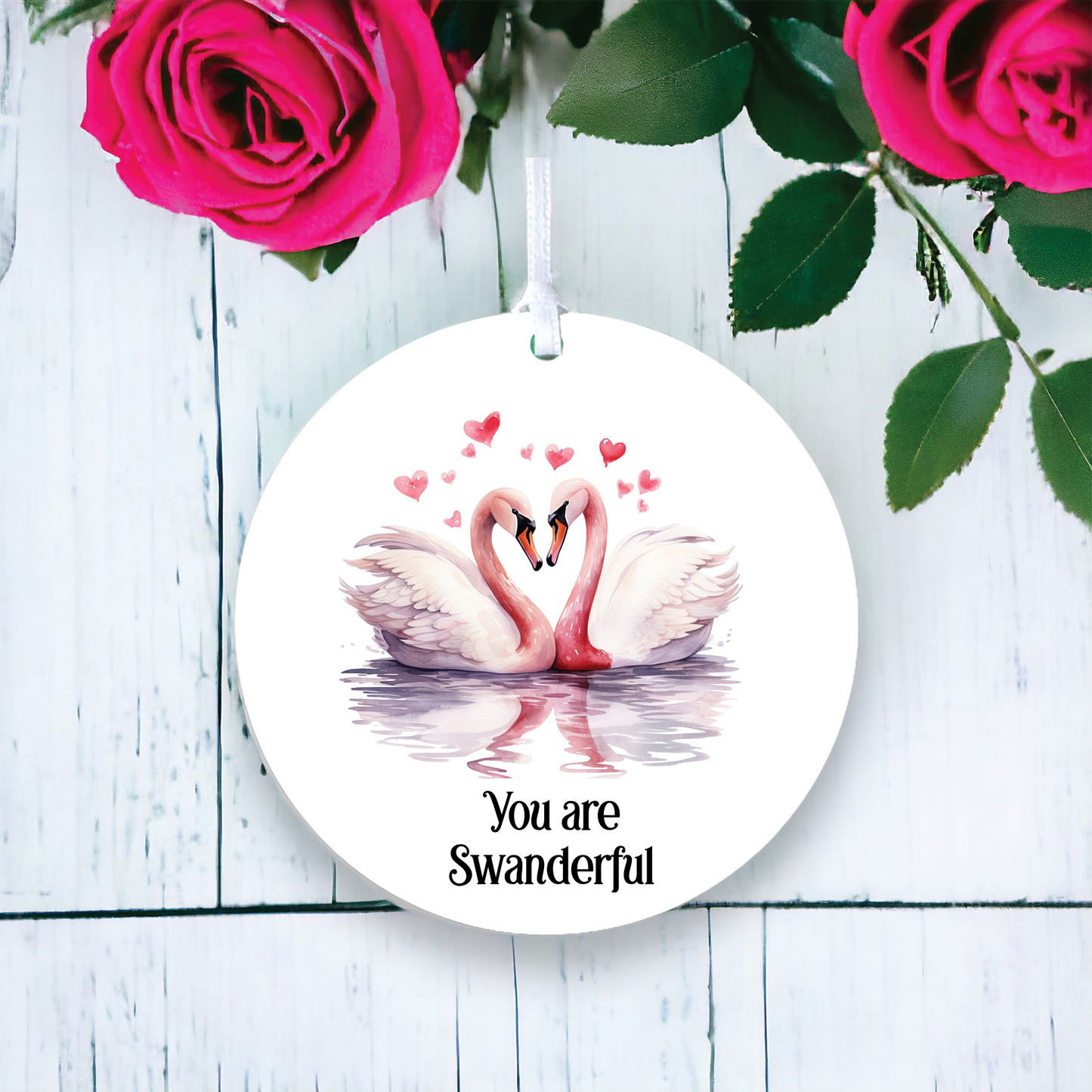 Personalised Swan Valentine's Couple Gift B