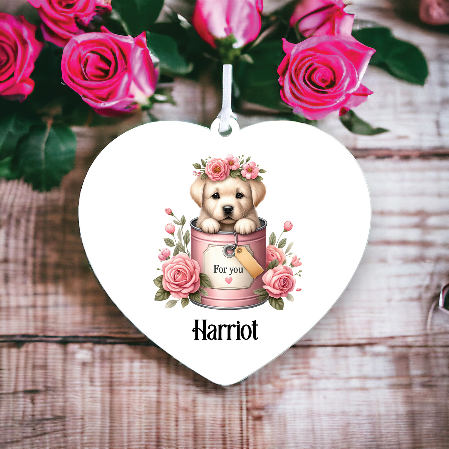 Personalised Labrador Retriever Love Decoration