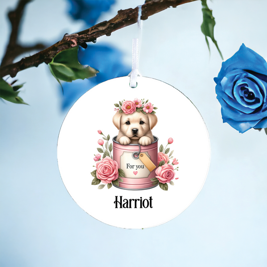 Personalised Labrador Retriever Love Decoration