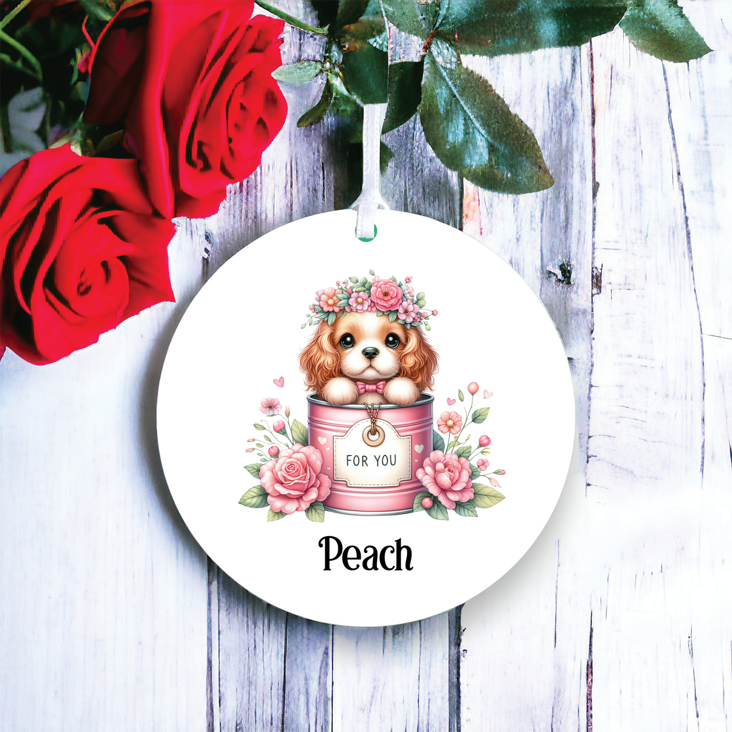 Personalised Cocker Spaniel Love Decoration