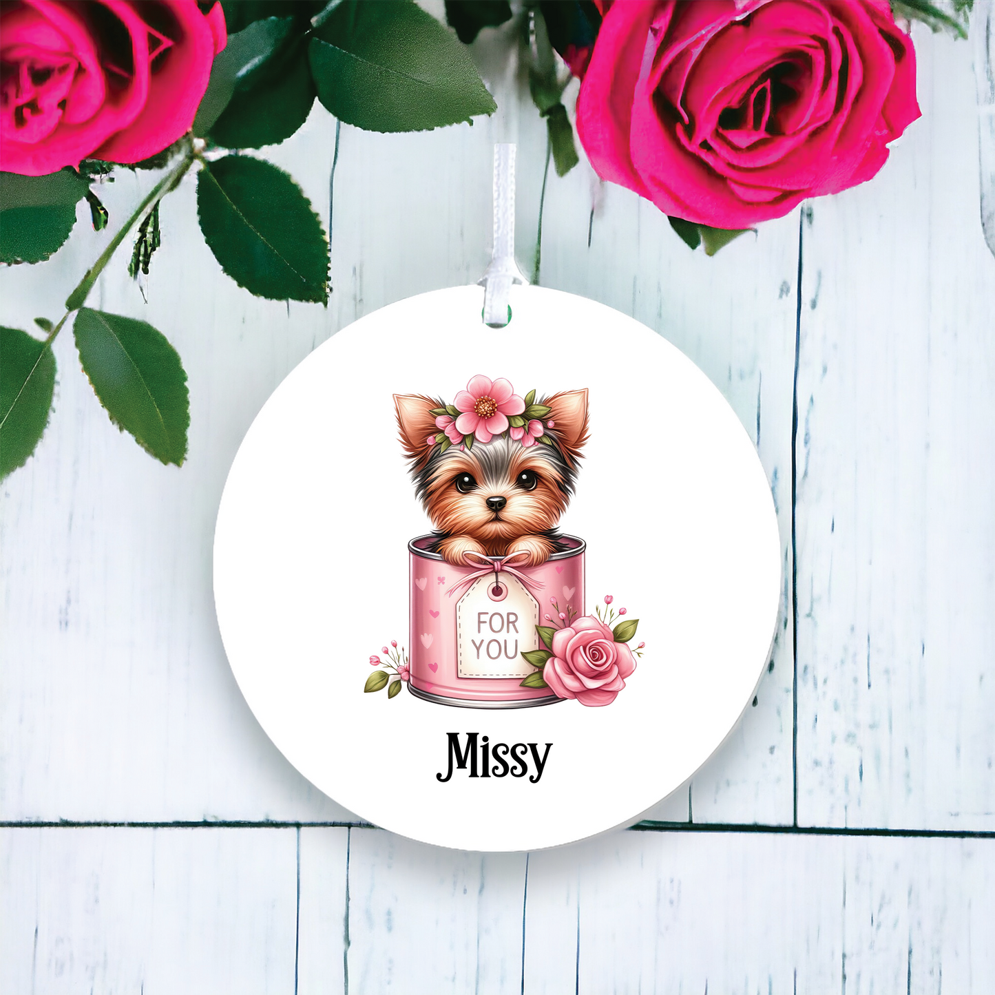 Personalised Yorkshire Terrier Love Decoration