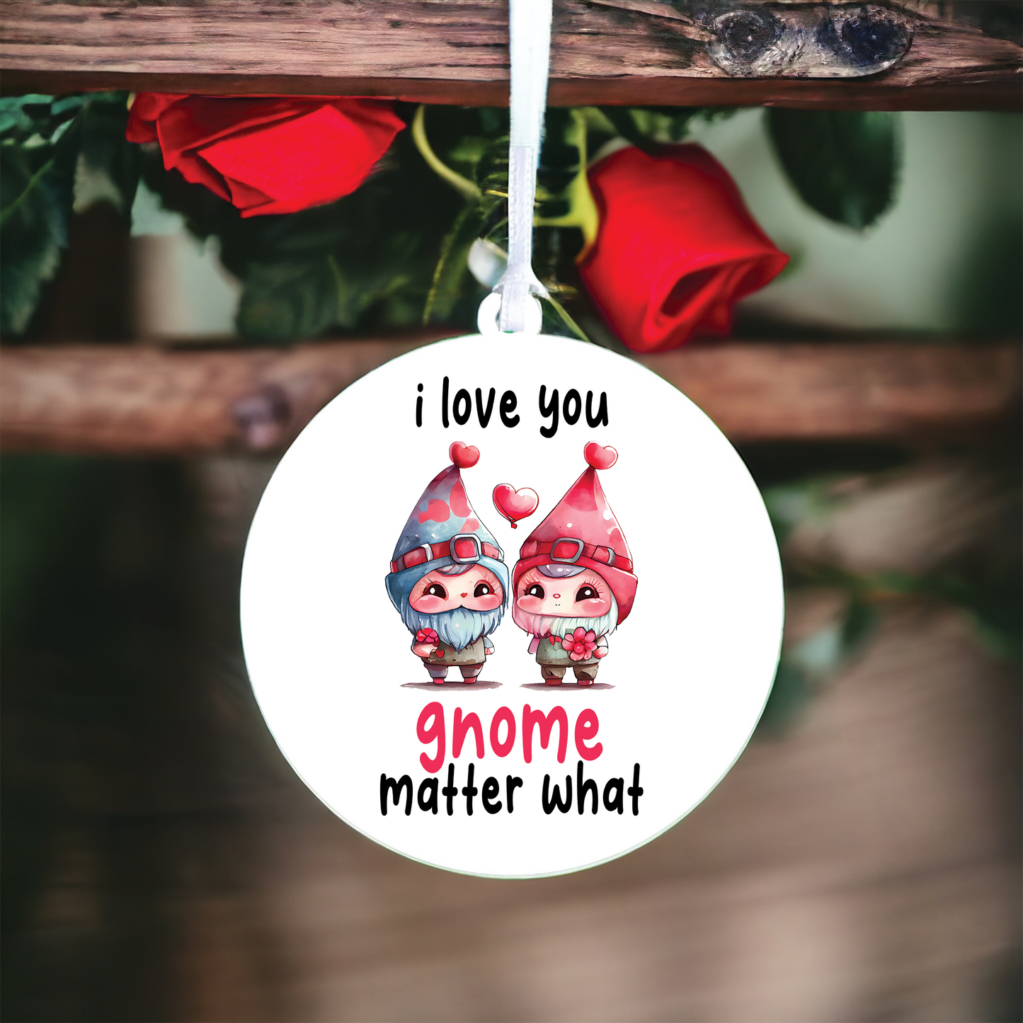 Funny Valentine's Day Gnome Pun Decoration