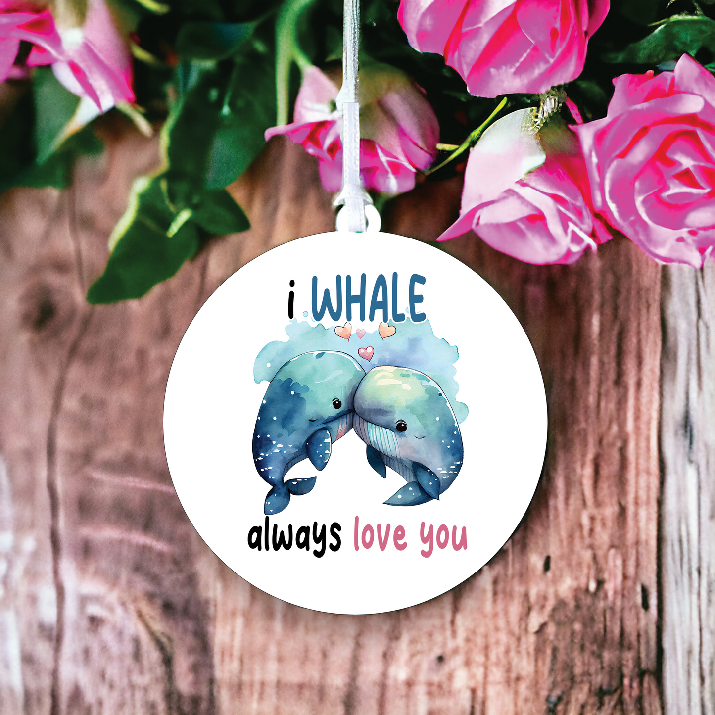 Funny Valentine's Day Whale Pun Decoration