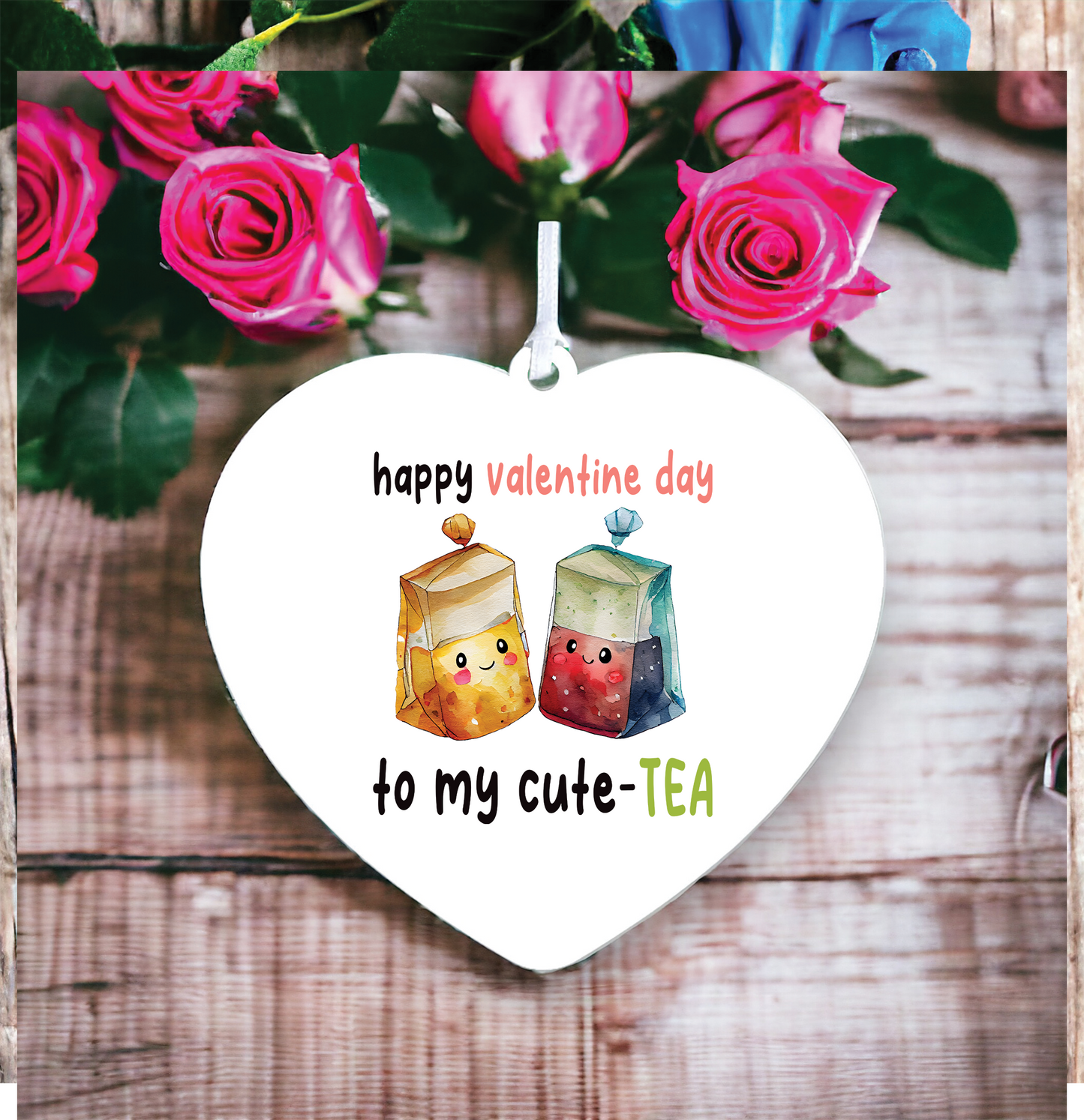 Funny Valentine's Day Tea Pun Decoration