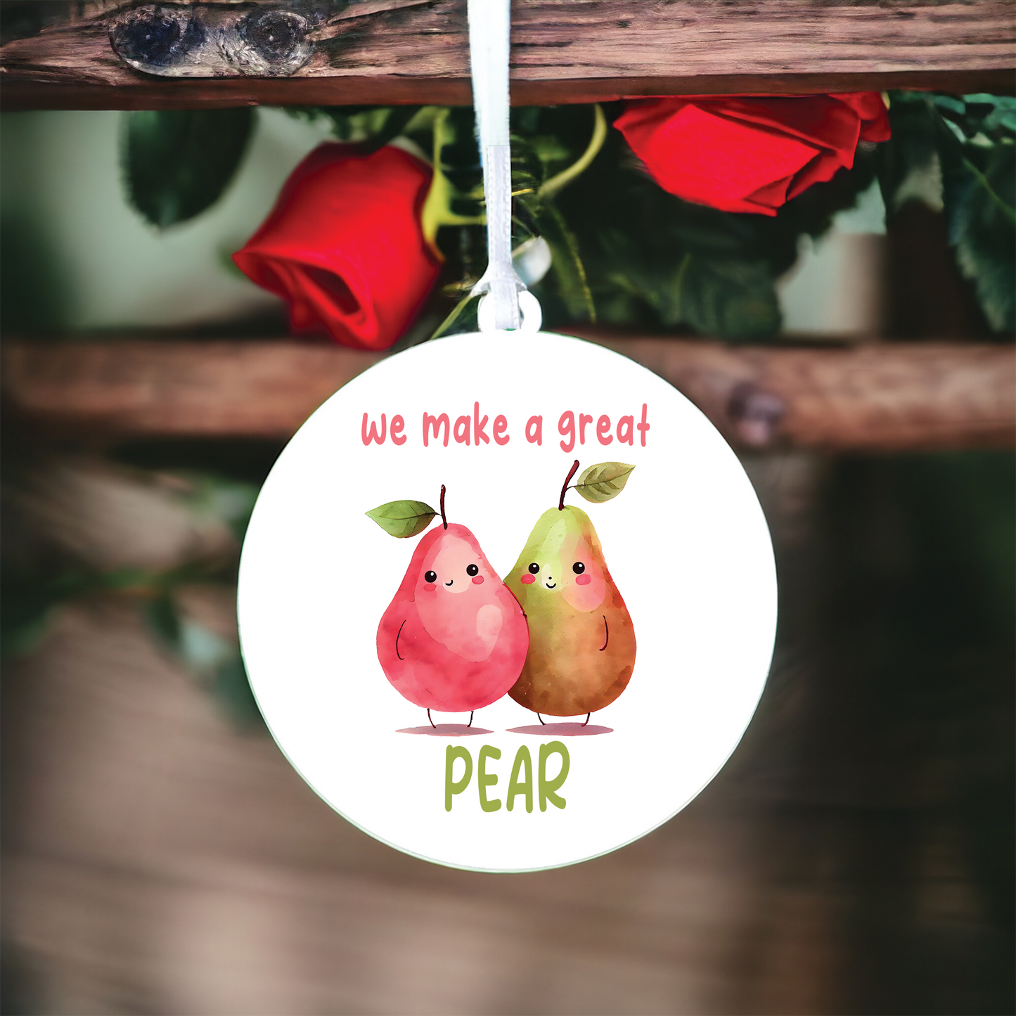 Funny Valentine's Day Pear Pun Decoration