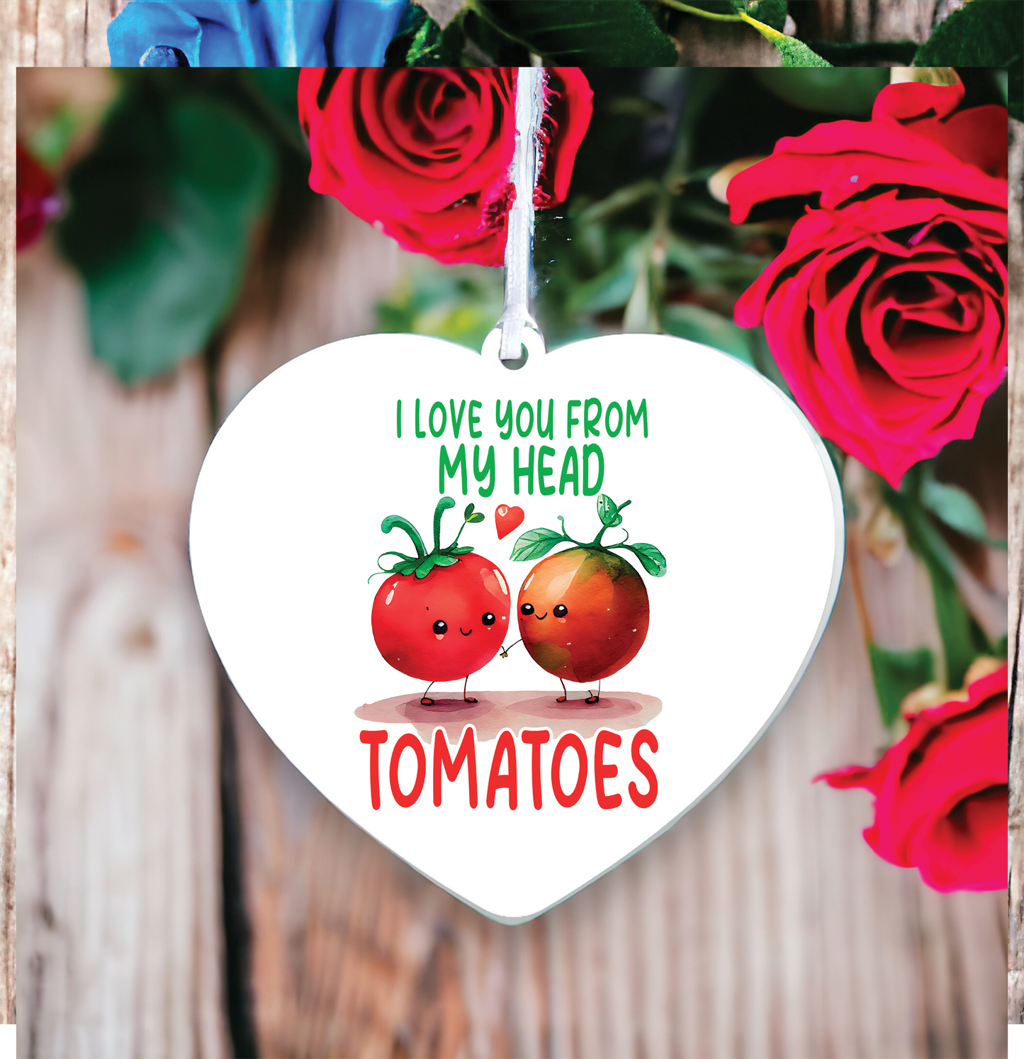 Funny Valentine's Day Tomatoes Pun Decoration