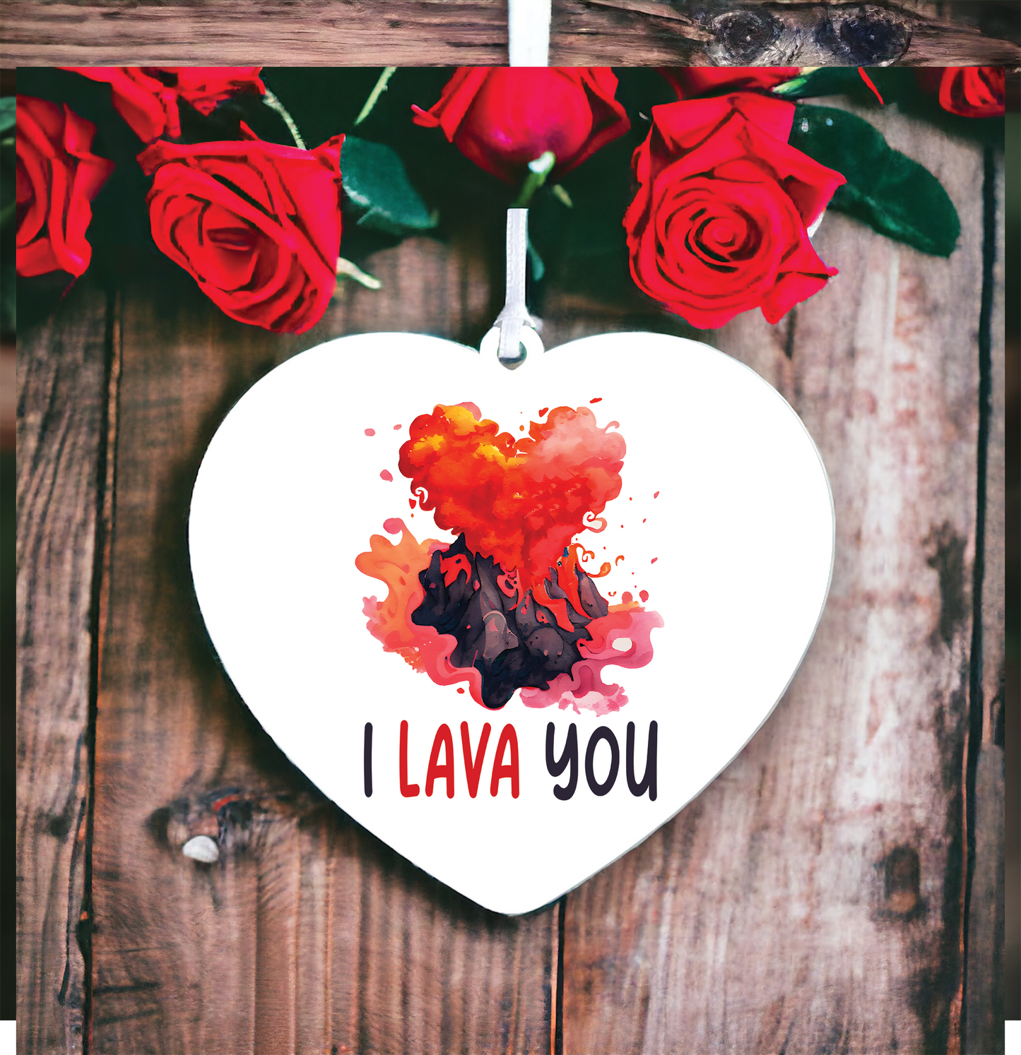 Funny Valentine's Day Lava Pun Decoration