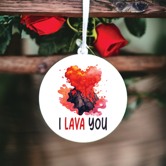 Funny Valentine's Day Lava Pun Decoration