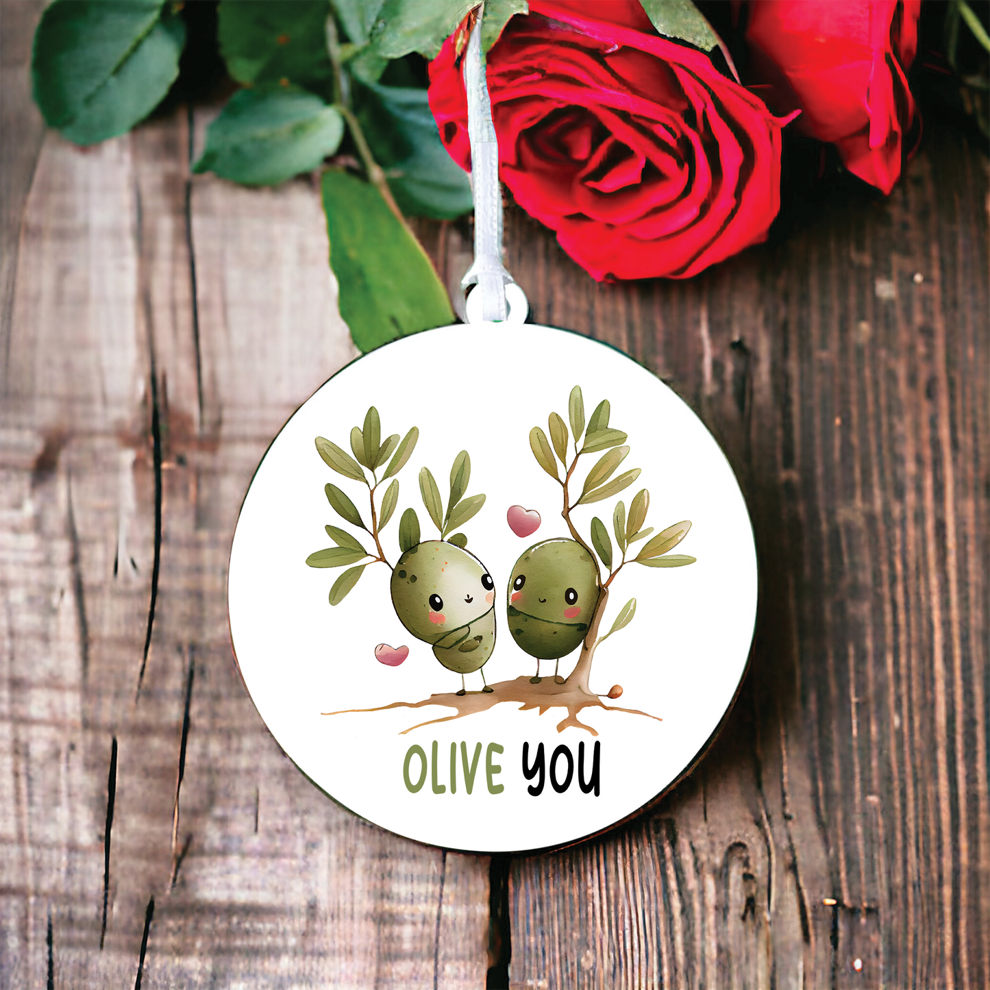 Funny Valentine's Day Olive Pun Decoration