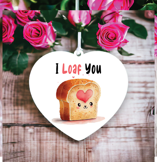 Funny Valentine's Day Bread Pun Decoration