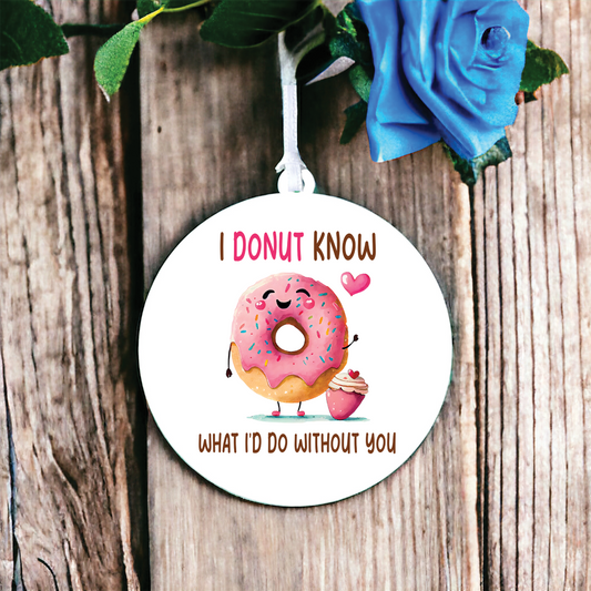 Funny Valentine's Day Donut Pun Decoration