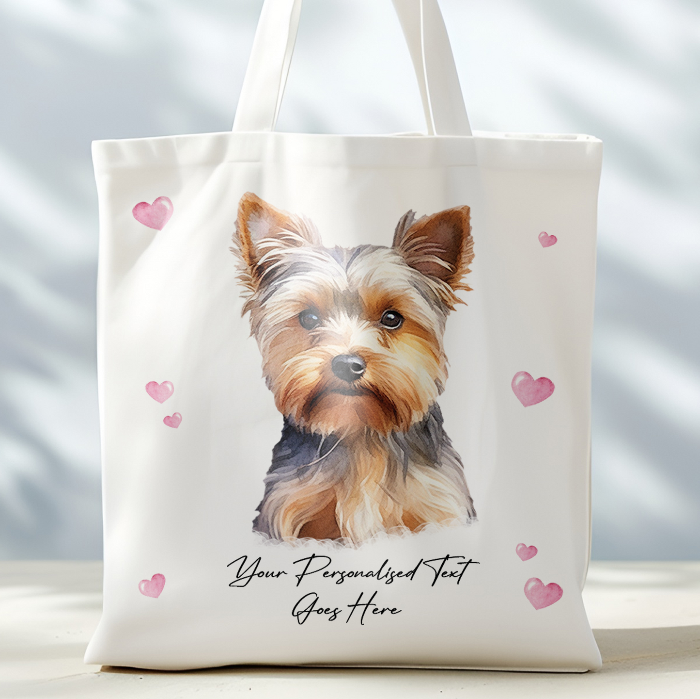 Personalised Dog Love Hearts West Highland Terrier Tote Bag