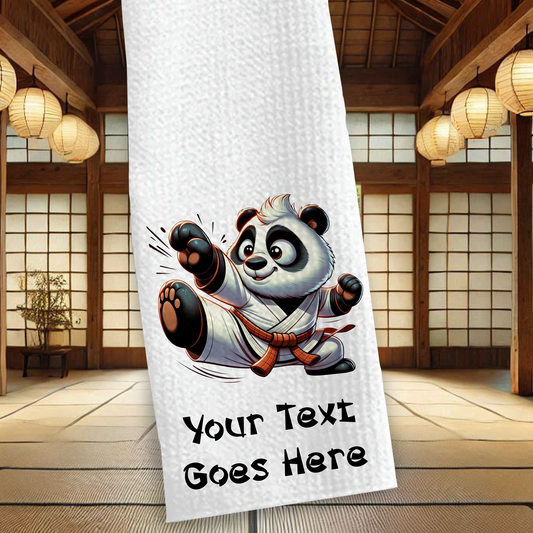 Personalised Panda Martial Arts Animals Karate Gi Sports Towel B