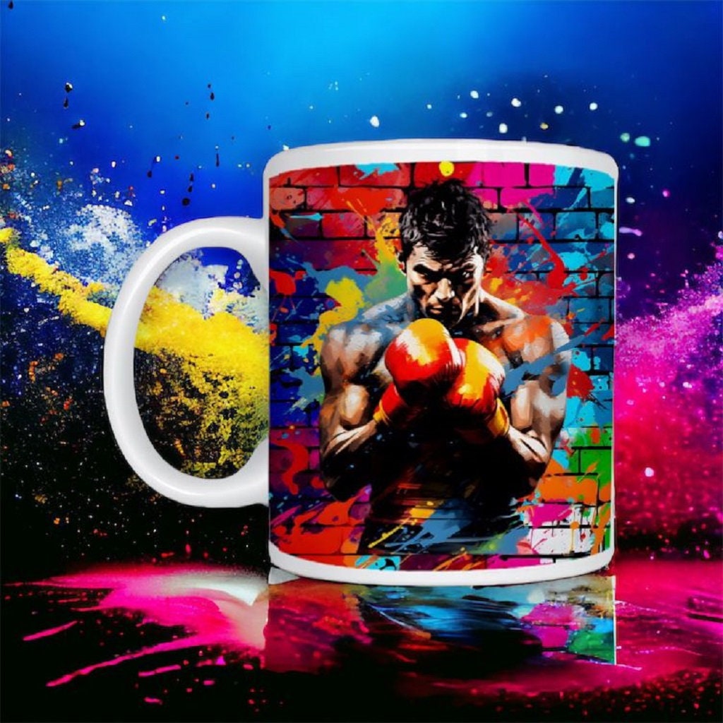 Personalised Boxing, MMA and Martial Arts Graffiti Mug