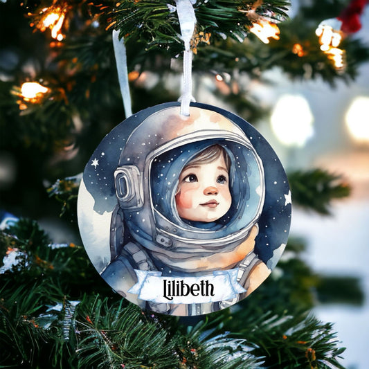 Personalised Astro Child Christmas Bauble A