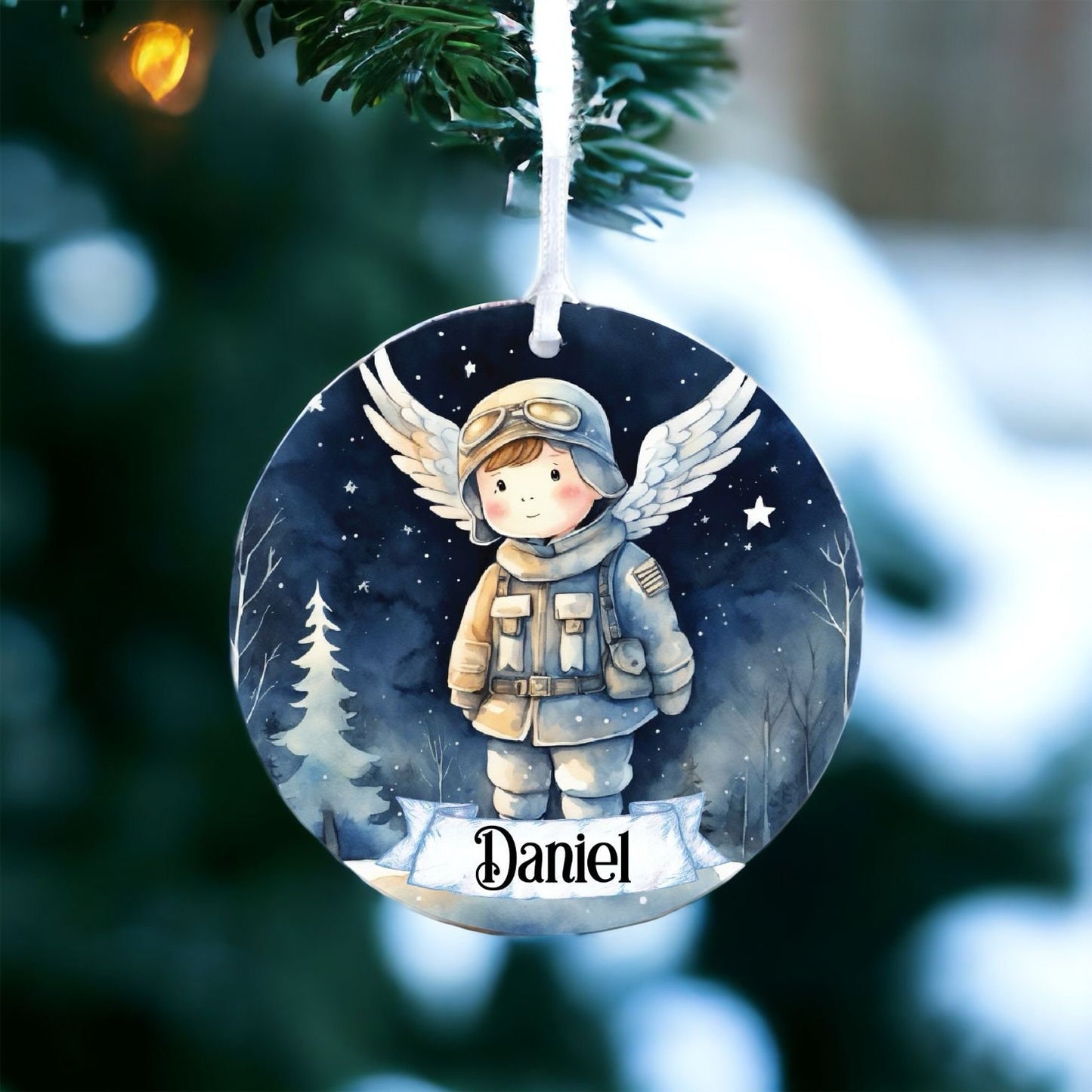 Personalised Child Adventurer Bauble D