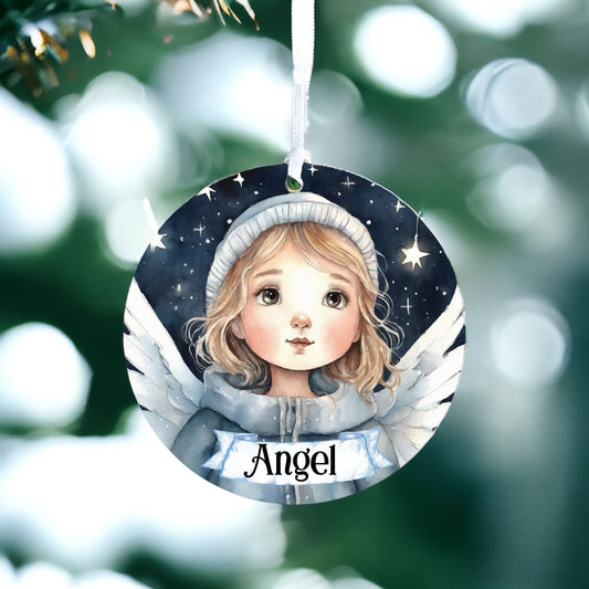 Personalised Girl Child Angel Memorial Wings A