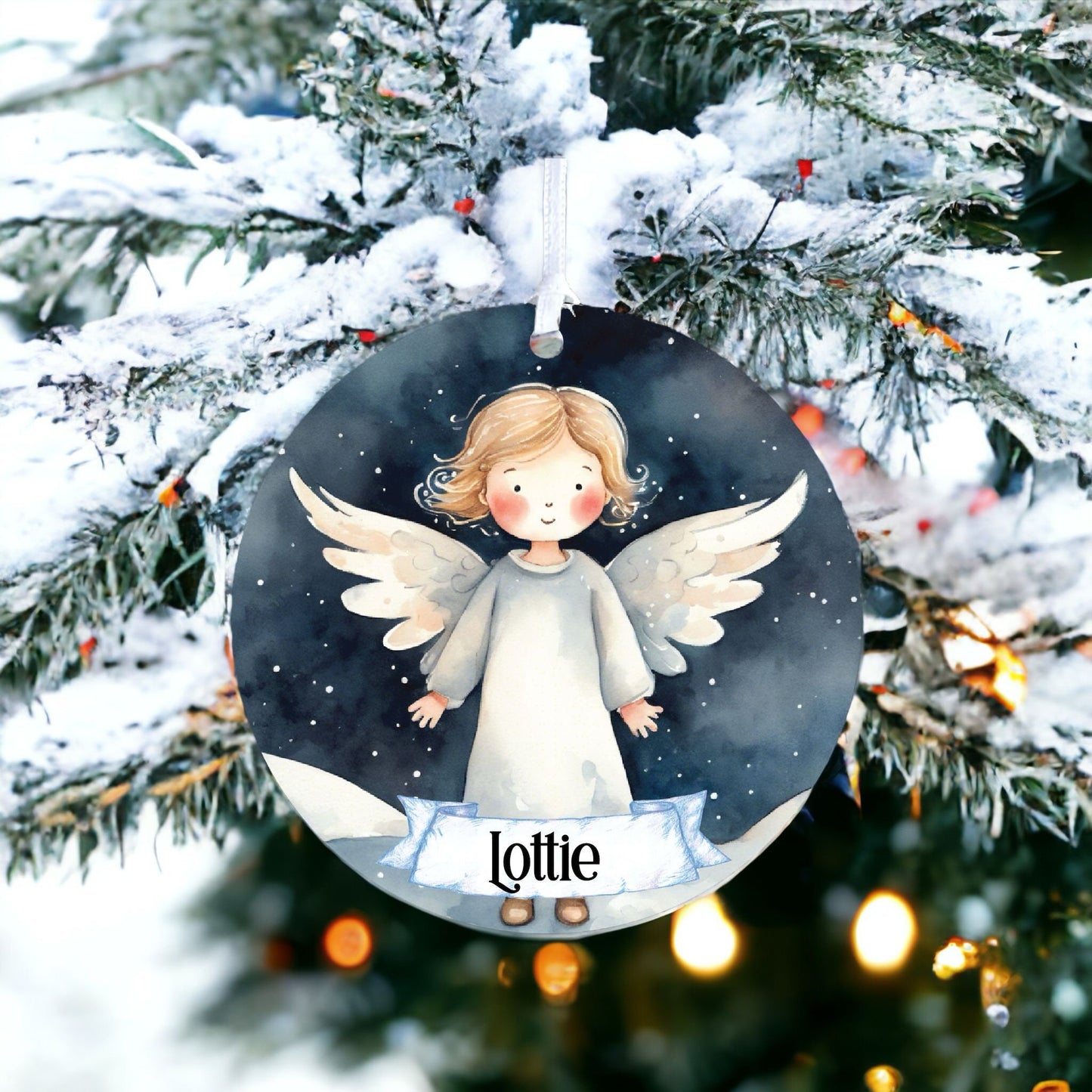 Personalised Girl Child Angel Memorial Wings B