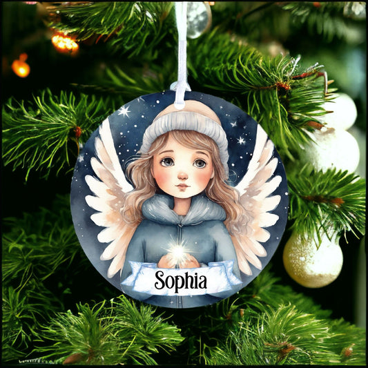 Personalised Child Angel Memorial Wings D