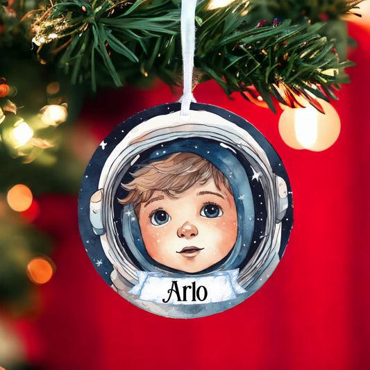 Personalised Astro Child Christmas Bauble C